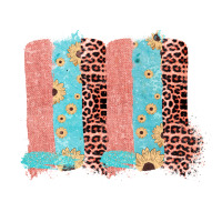 Sunflower Leopard Jute Pattern Brushstrokes | Teevron