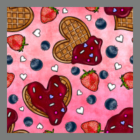 Valentines Day Waffles Seamless Pattern Premium Hoodie | Teevron