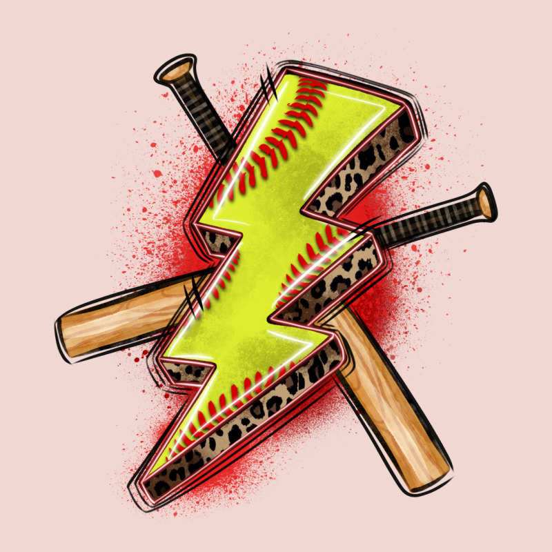 Softball Lightning Bolt Premium Sweatshirt by Zillion Design Studio | Teevron