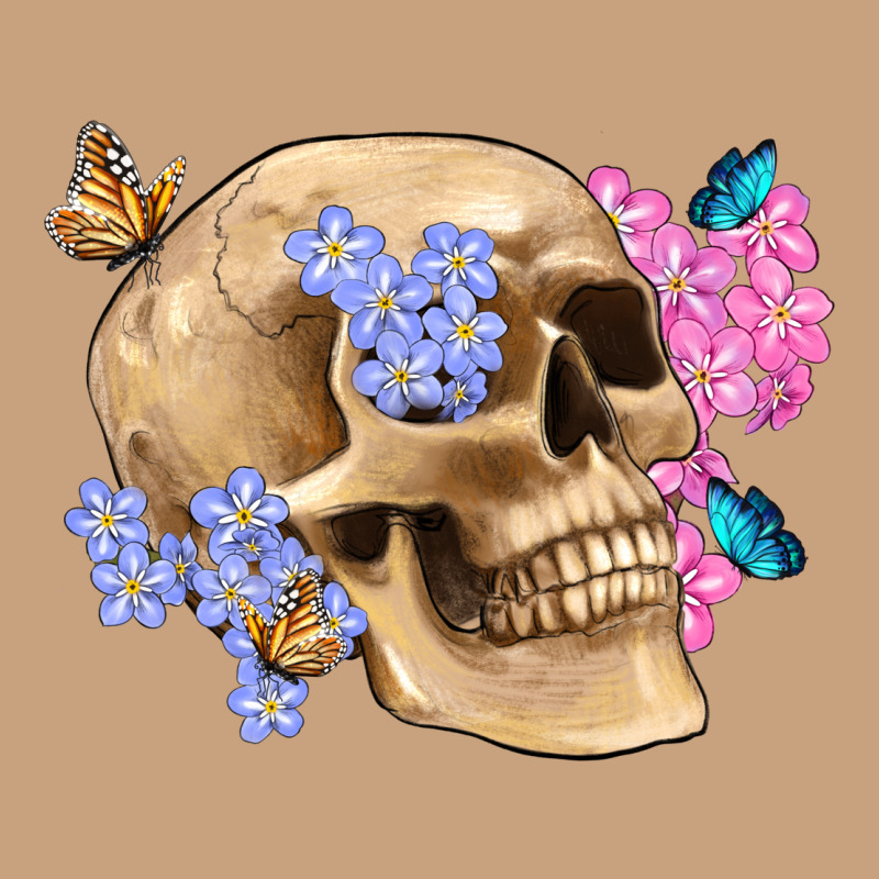 Skull Flora Butterfly Vintage Tee by Artiststas | Teevron