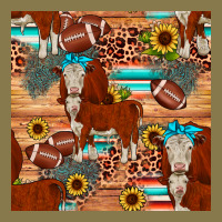 Football Hereford Sunflower Seamless Pattern Premium Hoodie | Teevron