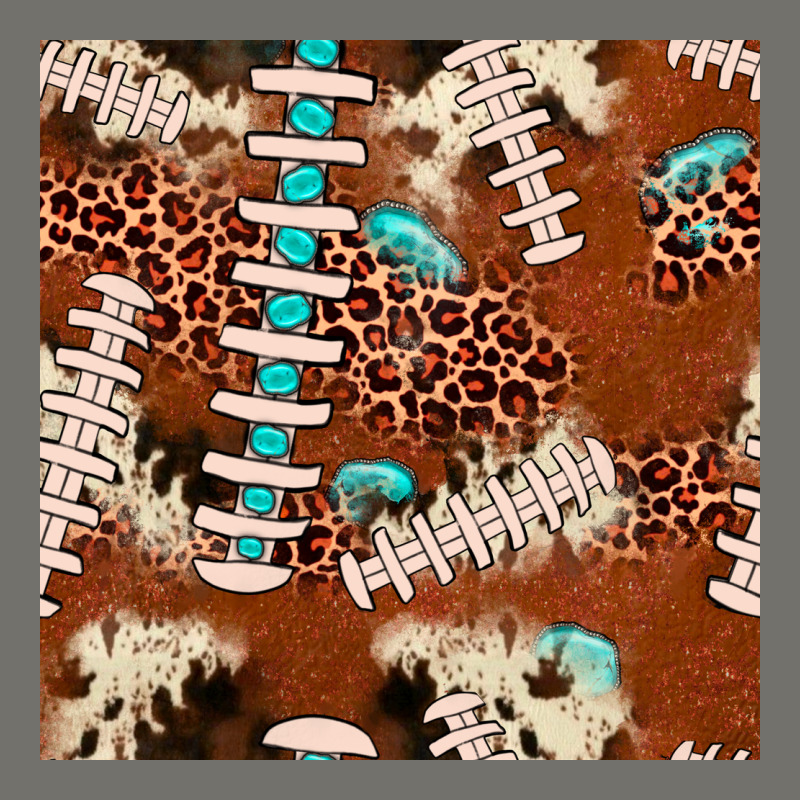 Football Leopard Gemstone Seamless Pattern Premium Hoodie by JahusDesignShop | Teevron