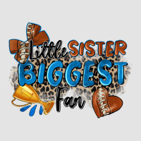 Little Sister Biggest Fan Football Premium Sweatshirt | Teevron