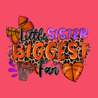 Little Sister Biggest Fan Basketball Premium Sweatshirt | Teevron