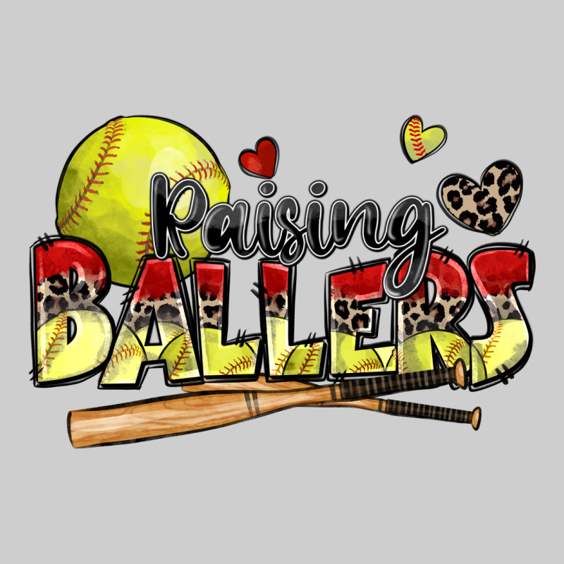 Raising Ballers Softball Premium Sweatshirt by Zillion Design Studio | Teevron