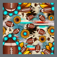 Football Cowhide Sunflower Seamless Pattern Premium Hoodie | Teevron