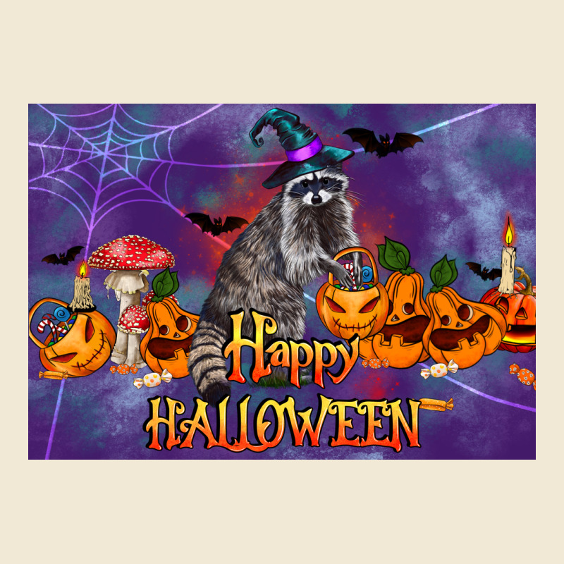 Happy Halloween Raccoon Premium Tee by LillyAllenDesigns | Teevron