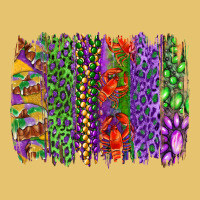 Mardi Gras Brush Strokes King Cake And Craw Fish Premium Sweatshirt | Teevron