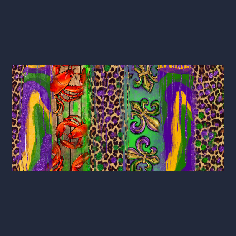 Mardi Gras Brushstrokes Crawfish Fleur De Lis Premium Sweatshirt by RanaPortraitStore | Teevron
