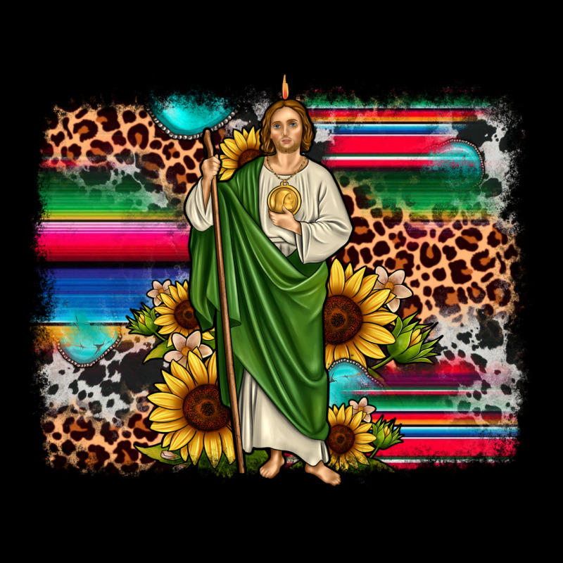 San Judas Leopard Cowhide Sunflower Background Urban Hoodie by JahusDesignShop | Teevron