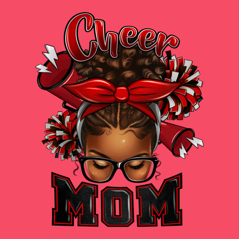 Cheer Mom Afro Messy Bun Premium Sweatshirt by texasbilliewilder | Teevron
