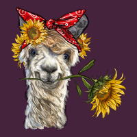 Alpaca With Sunflowers And Bandana Long Sleeve Tee | Teevron
