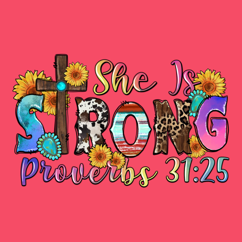 She Is Strong Proverbs 31 25 Premium Sweatshirt by Zillion Design Studio | Teevron