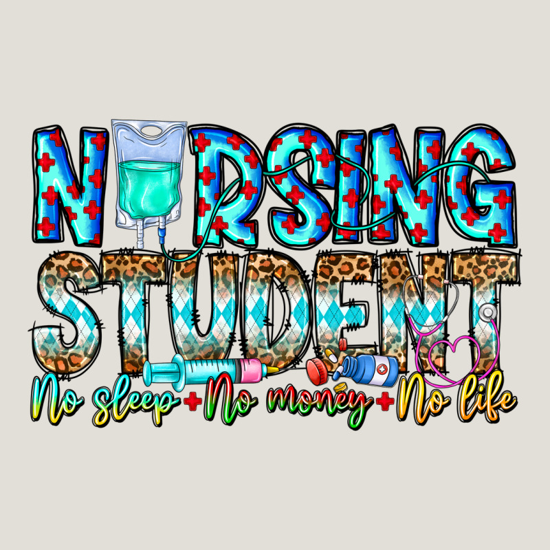 Nursing Student No Sleep No Money No Life Heavy Core Tee by CowhideDigitalArt | Teevron