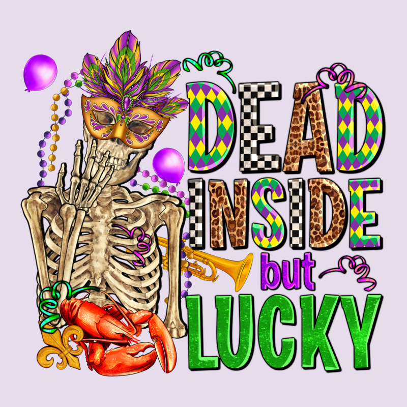 Mardi Gras Dead Inside But Lucky  With Skeleton Premium Hoodie by AdoDesignShop | Teevron