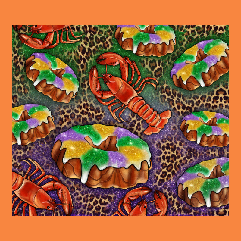 Mardi Gras King Cake And Crawfish Premium Sweatshirt by RanaPortraitStore | Teevron