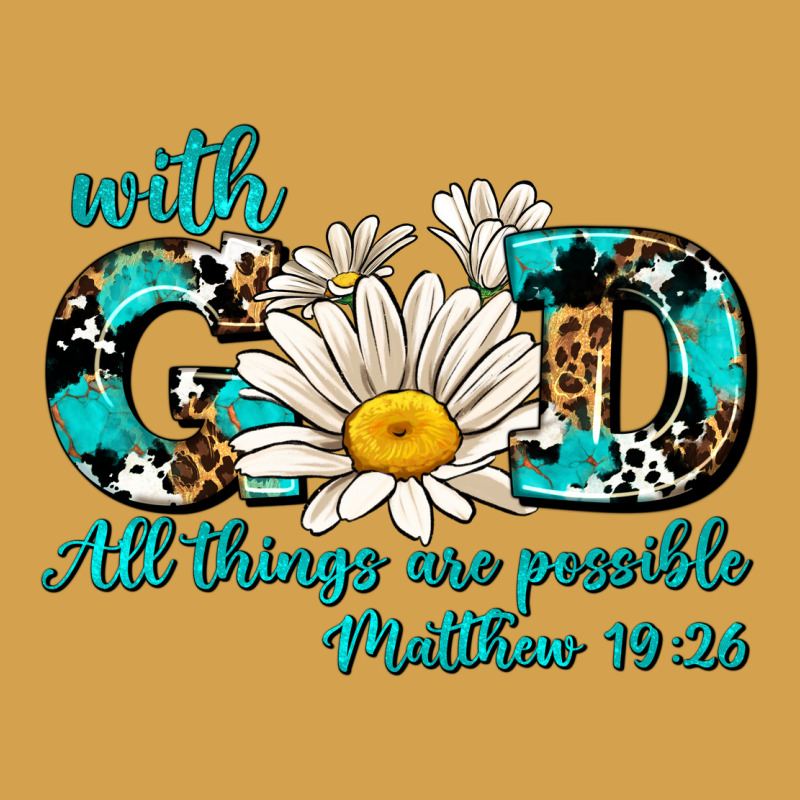 With God All Things Are Possible Daisy Urban Hoodie by AdoDesignShop | Teevron