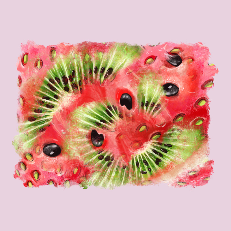 Watermelon Strawberry Kiwi Background Classic Tee by BarkalooDesign | Teevron