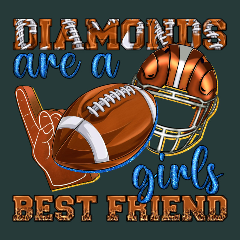 Diamonds Are A Girls Best Friend Football Premium Sweatshirt by texasbilliewilder | Teevron