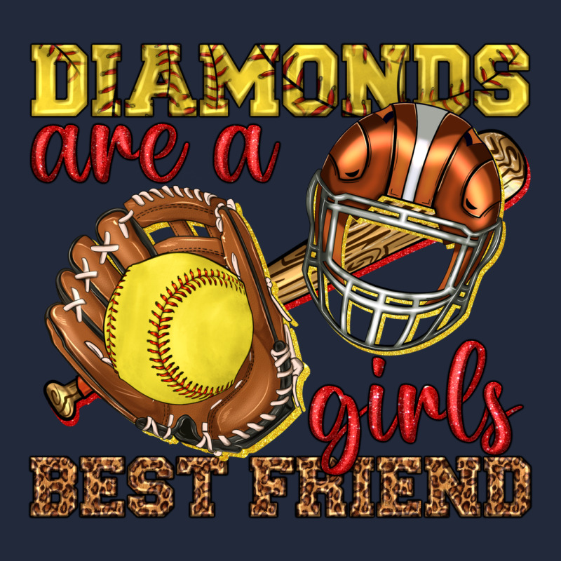 Diamonds Are A Girls Best Friend Softball Premium Sweatshirt by texasbilliewilder | Teevron