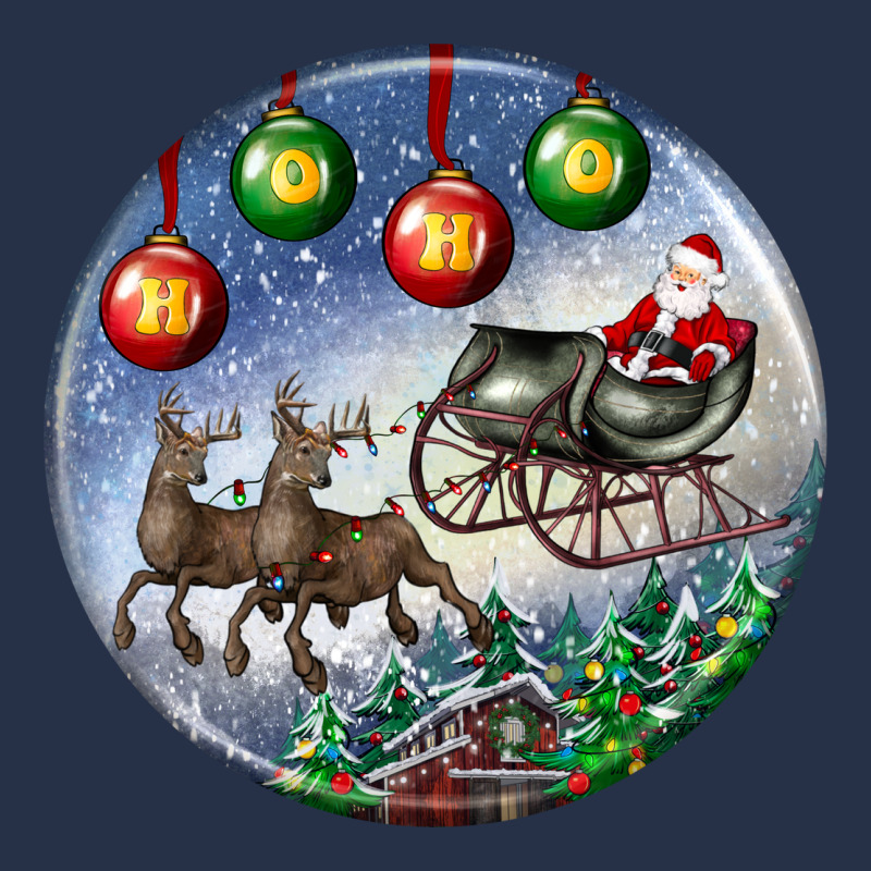 Santa Claus With Deer Christmas Ornament Premium Hoodie by BundleAndBundleShop | Teevron