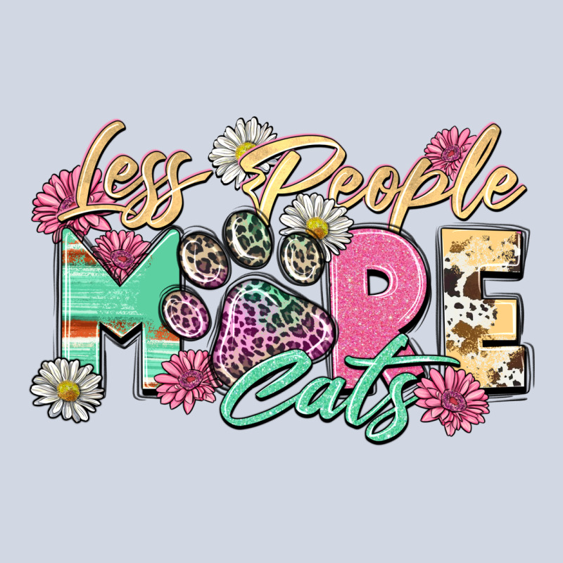 Less People More Cats Premium Sweatshirt by Zillion Design Studio | Teevron