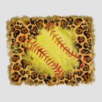 Watercolor Glitter Leopard Softball Background Premium Hoodie | Teevron