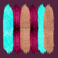 Colored Farm Life Purple Wood Jute Cyan Glitter Brush Strokes Urban Hoodie | Teevron