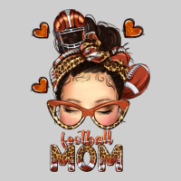 Football Messy Bun Mom Premium Sweatshirt | Teevron