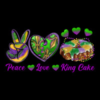 Peace Love King Cake Premium Sweatshirt | Teevron