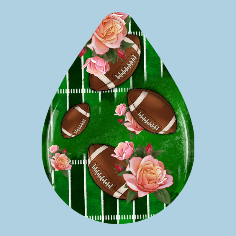 American Football And Western Roses Teardrop Premium Hoodie by BundleAndBundleShop | Teevron