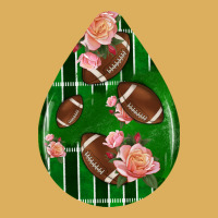 American Football And Western Roses Teardrop Premium Hoodie | Teevron