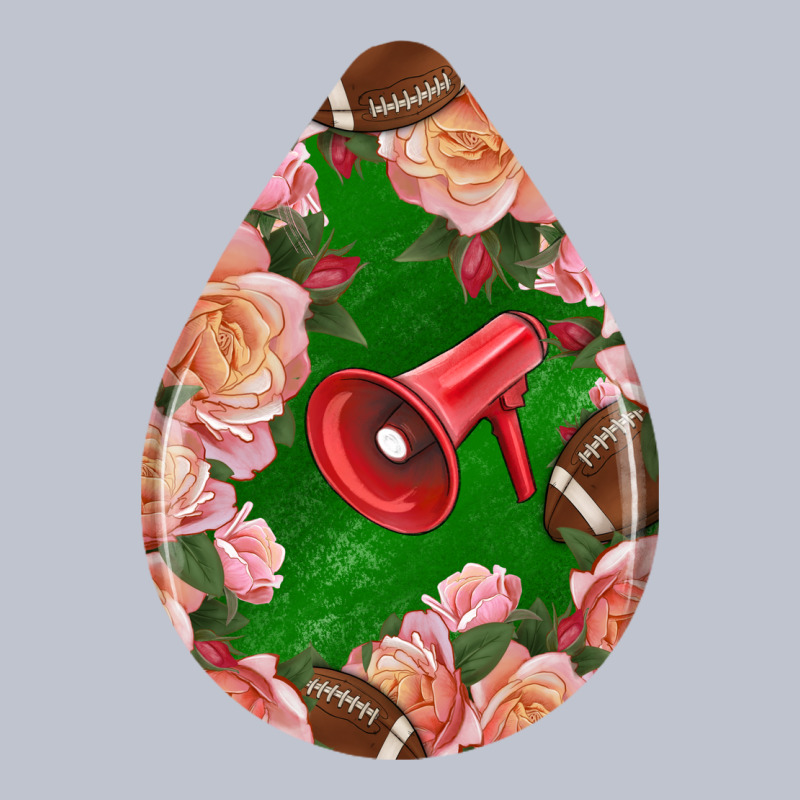American Football And Western Roses Teardrop Premium Hoodie by BundleAndBundleShop | Teevron