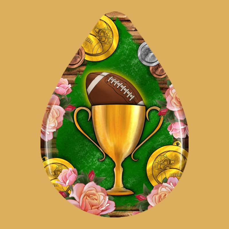American Football And Western Roses Teardrop Premium Hoodie by BundleAndBundleShop | Teevron
