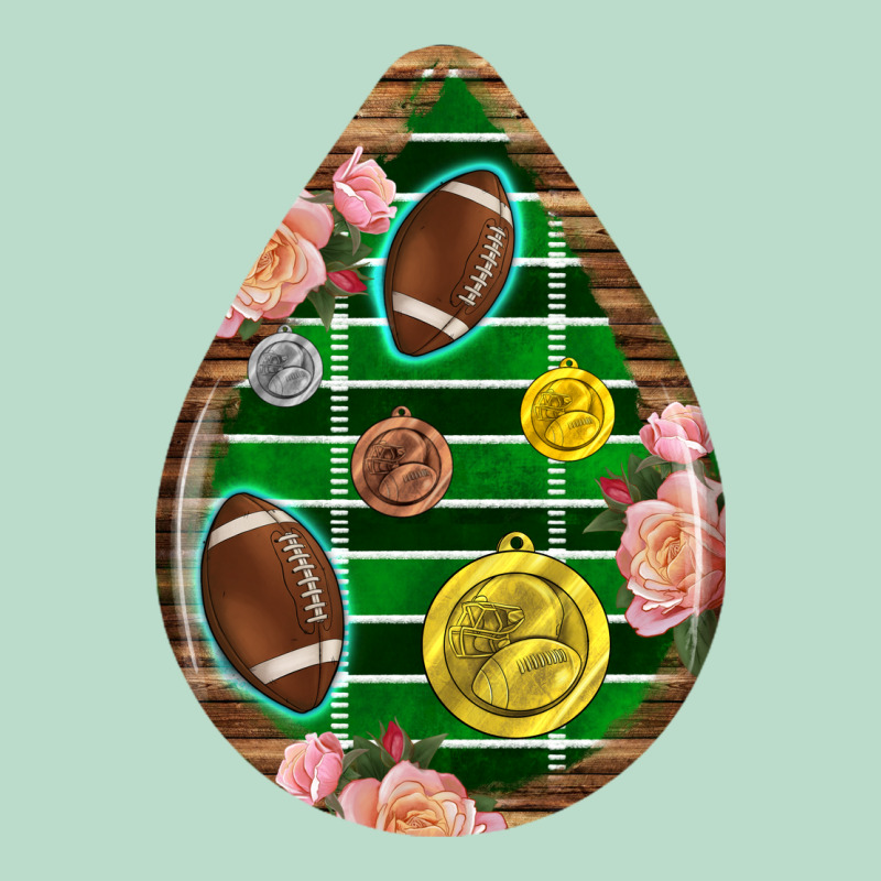 American Football And Western Roses Teardrop Premium Hoodie by BundleAndBundleShop | Teevron