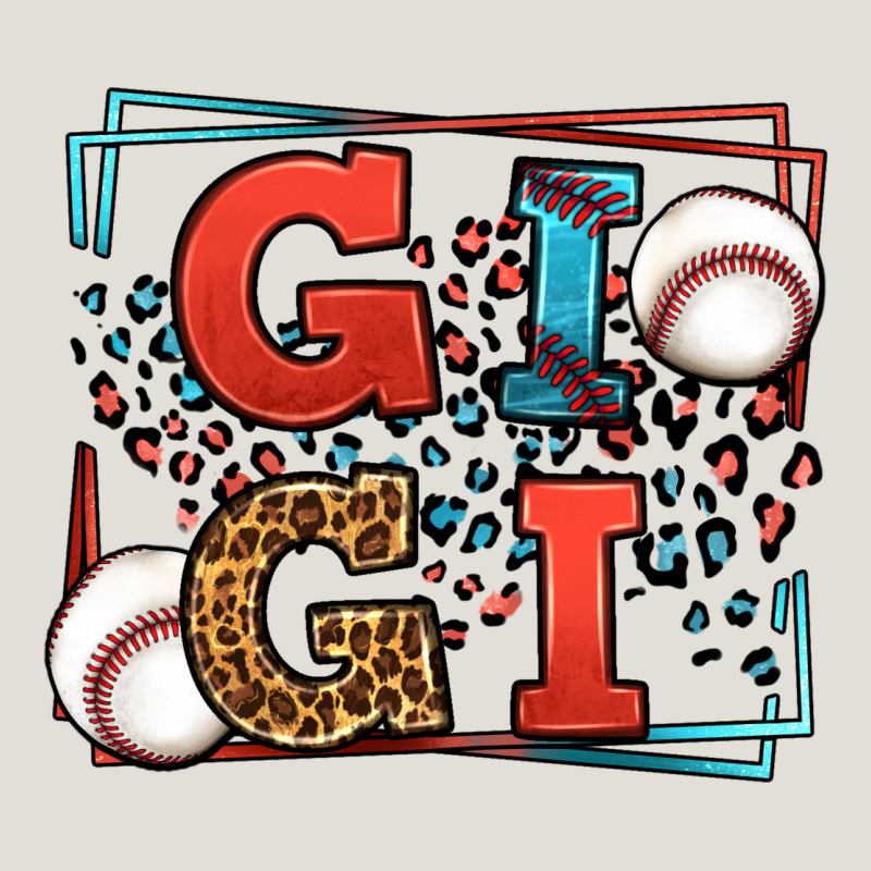 Baseball Gigi Leopard Frame Heavy Core Tee by LillyAllenDesigns | Teevron