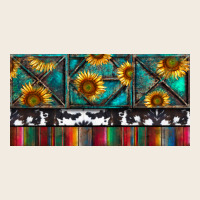 Rusty Sunflowers With Cowhide And Turquoise Premium Sweatshirt | Teevron