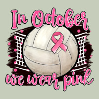 In October We Wear Pink Volleyball Ladies Tee | Teevron