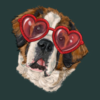 Saint Bernard With Love Glasses Premium Sweatshirt | Teevron