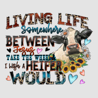 Living Life Somewhere Between Jesus Take The Wheel Premium Sweatshirt | Teevron