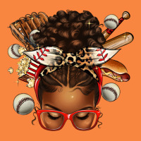 Baseball Afro Messy Bun Premium Sweatshirt | Teevron