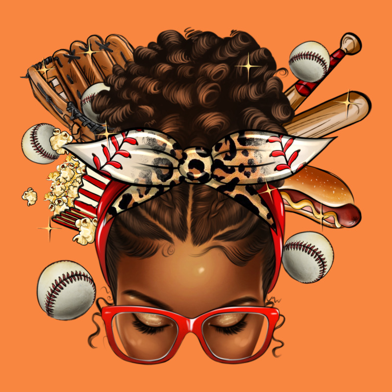 Baseball Afro Messy Bun Premium Sweatshirt by texasbilliewilder | Teevron