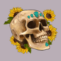 Skull Flowers And Gemstone Vintage Tee | Teevron