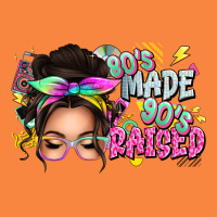 80s Made 90s Raised Messy Bun Premium Sweatshirt | Teevron