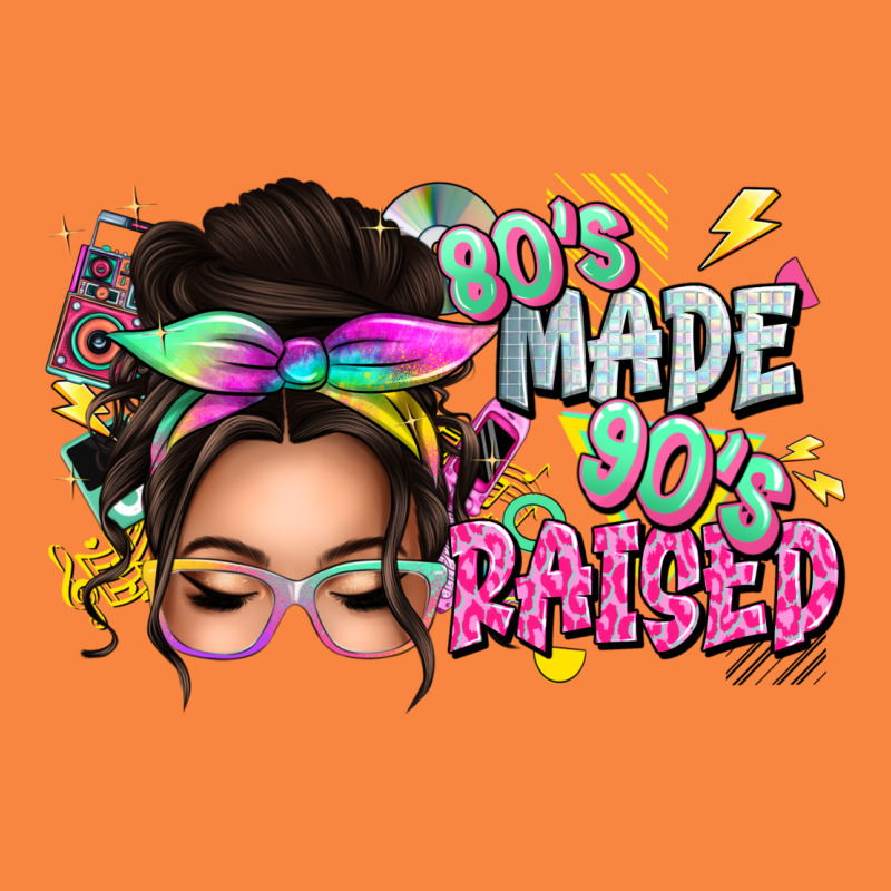 80s Made 90s Raised Messy Bun Premium Sweatshirt by texasbilliewilder | Teevron