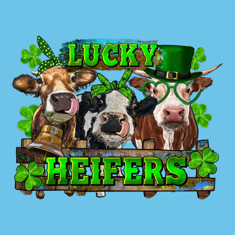 St Patricks Day Lucky Heifers Premium Sweatshirt by RanaPortraitStore | Teevron