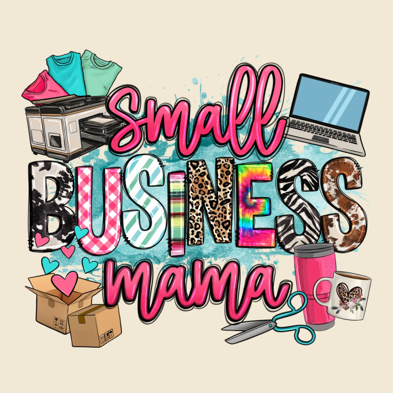 Small Business Mama Ladies Tee by BarkalooDesign | Teevron