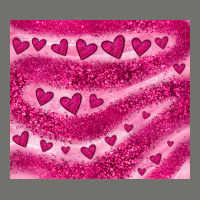 Pink Glitter Heart Premium Hoodie | Teevron