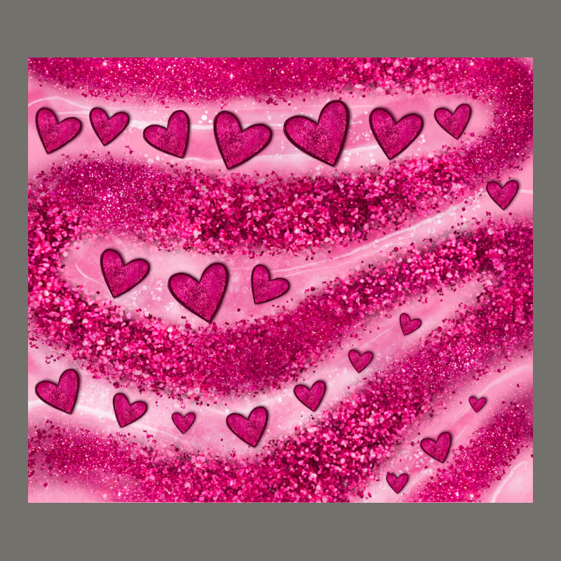 Pink Glitter Heart Premium Hoodie by JahusDesignShop | Teevron
