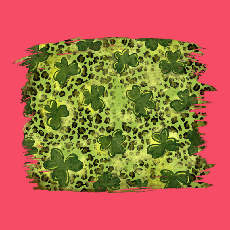 St Patrick's Day Shamrock Leopard Background Premium Sweatshirt by RanaPortraitStore | Teevron